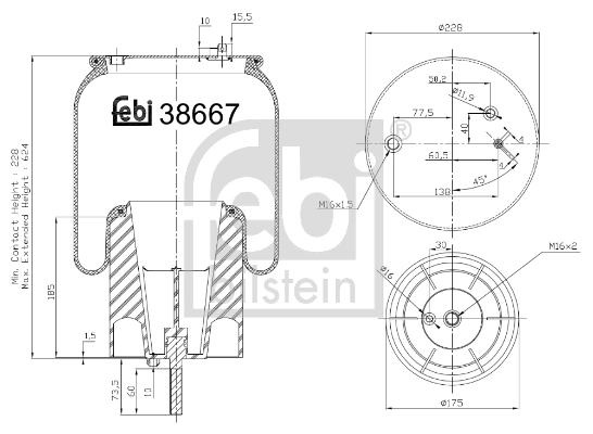 Bellow, air suspension